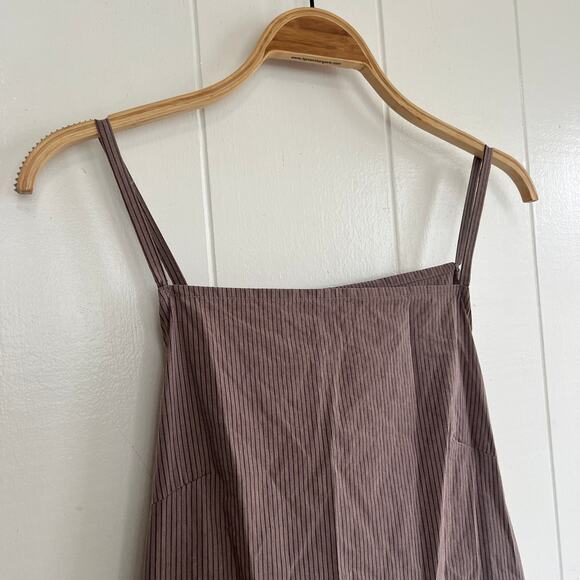 DEIJI STUDIOS The Double Tie Striped Organic Cotton-poplin Wrap Midi Dress S/M - Picture 7 of 12